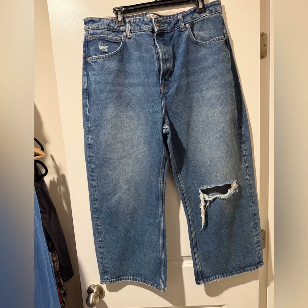 We The free Deep Trance Mid Rise Cropped Boyfriend 🔥 Size 33 NWT